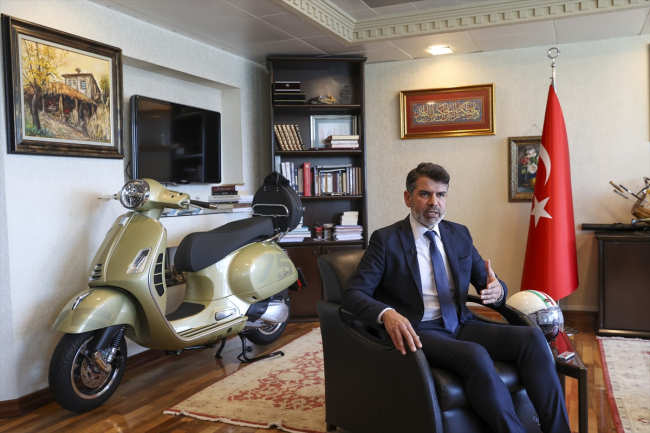 Fotoğraf: AA / Türkiye Motosiklet Federasyonu Başkanı Bekir Yunus Uçar