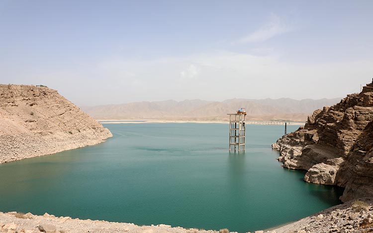 Hilmend Nehri üzerine inşa edilen Kajeki Barajı. Fotoğraf: AA