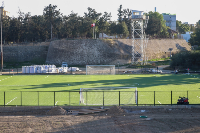 KKTC ara bölgedeki tarihi Taksim Sahası'nı yeniden hizmete sokuyor