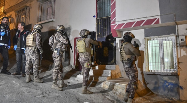 Gaziantep'te helikopter destekli uyuşturucu operasyonu