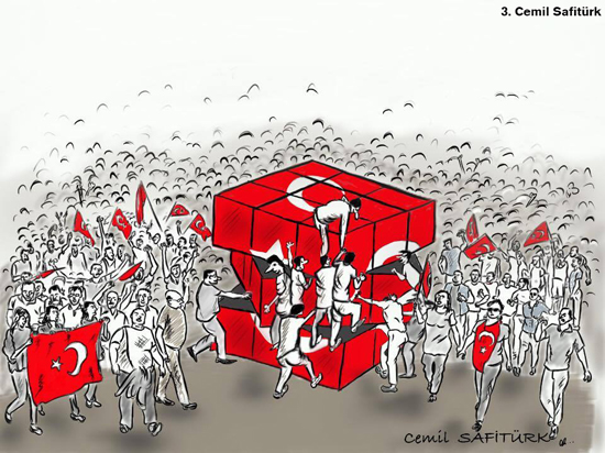 15 Temmuz karikatür ödülleri sahiplerini buldu