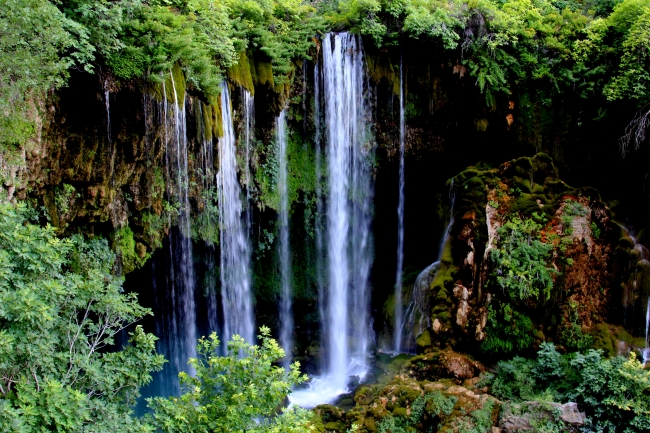 Yerköprü Şelalesi bisikletçileri ağırladı