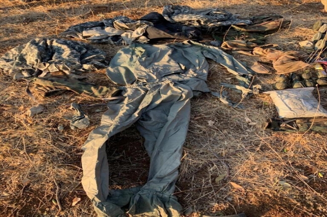 Teröristlerin kullandığı termal elbise. Fotoğraf: MSB