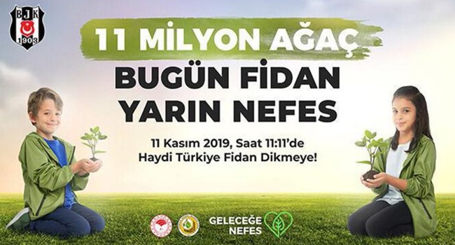 Beşiktaş'tan taraftarlarına "Geleceğe Nefes Ol" çağrısı