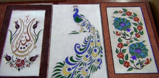 İnşaat malzemesinden üç boyutlu tablolar