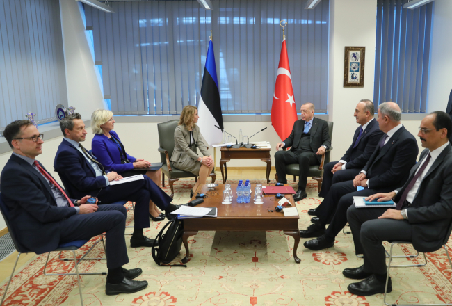 Cumhurbaşkanı Erdoğan, Estonya Başbakanı Kallas ile görüştü