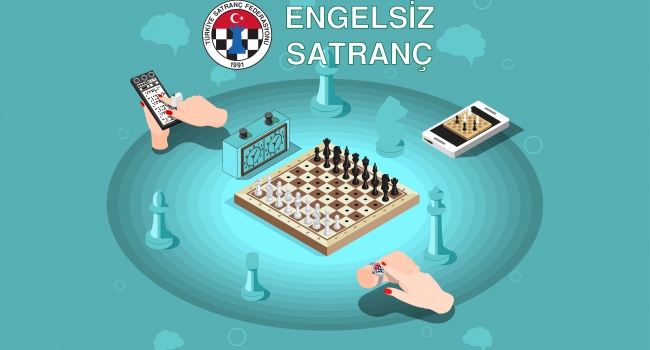 Görme engelliler için 'Evde Satranç Var' etkinliği