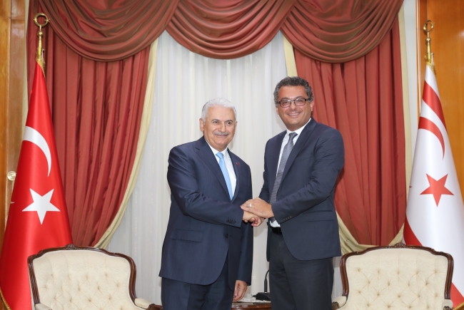 TBMM Başkanı Yıldırım, KKTC Başbakanı Erhürman ile görüştü