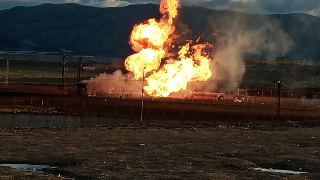 Ağrı'da sınırdaki doğal gaz boru hattında patlama