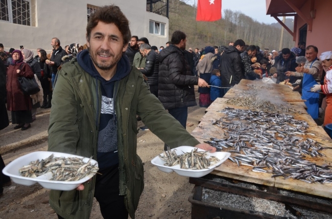 Ordu'da Hamsi Şenliği'nde bir ton hamsi dağıtıldı