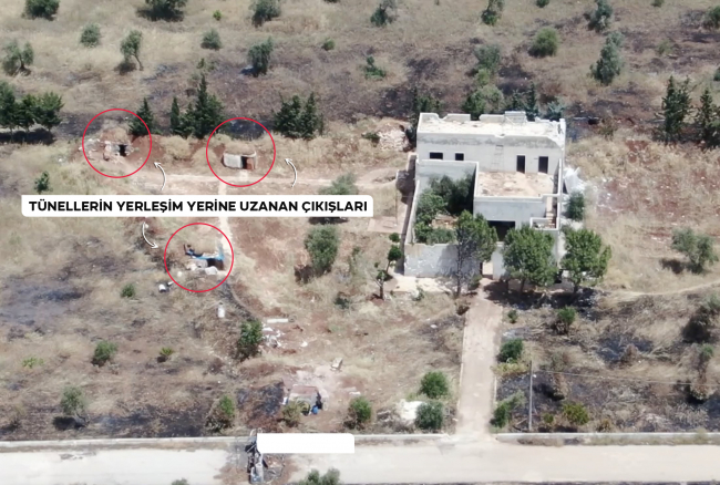 Tel Rıfat'ın terör krokisi: AA dronuna ateş açtılar