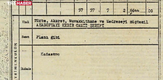 Fatih'in Vakfiyesi TRT Haber'de