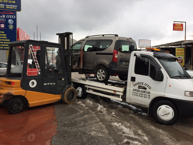 Kar sonrası kaportacılarda yoğunluk başladı
