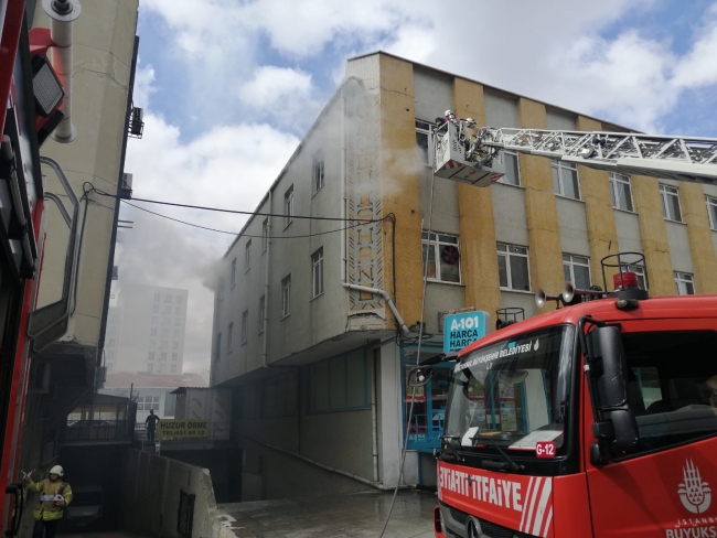 İstanbul'da tekstil atölyesinde yangın
