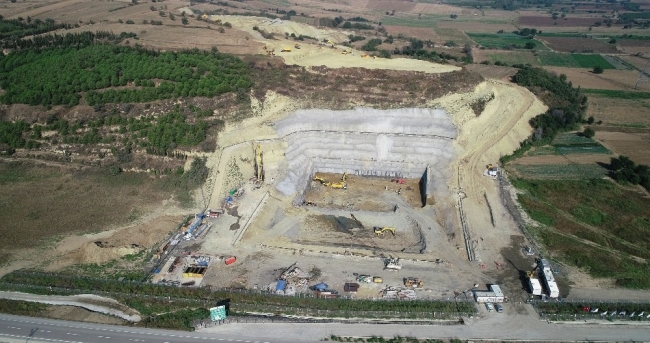 1915 Çanakkale Köprüsü'ndeki çalışmalar havadan görüntülendi
