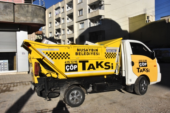 Nusaybin'de çöp taksi' uygulaması