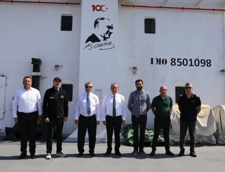 Türkiye'den KKTC'ye giden özel donanımlı gemi çalışmalara başladı