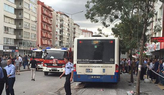 Ankara Dikimevi'nde otobüs kazası