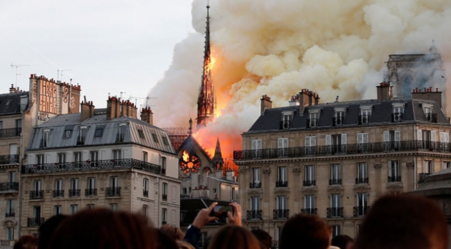 15 Nisan 2019, Notre Dame Katedrali / Fotoğraf: Reuters