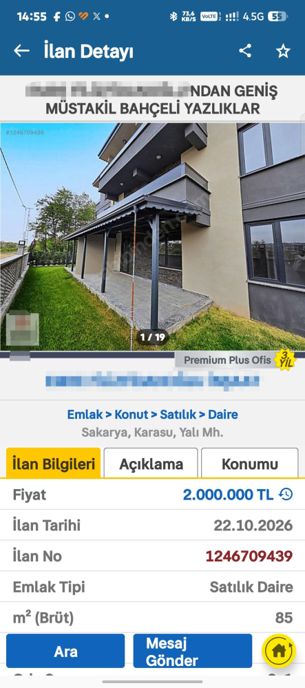 2 milyon liralık daire ilanı için emlak şirketine ceza kesildi