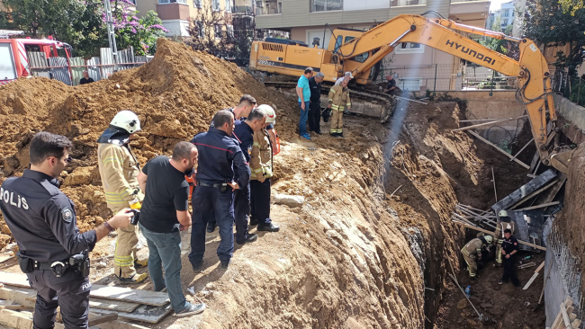Maltepe'de inşaat alanında göçük: 2 işçi kurtarıldı