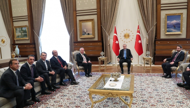 Cumhurbaşkanı Erdoğan TÜSİAD Başkanı Bilecik'i kabul etti