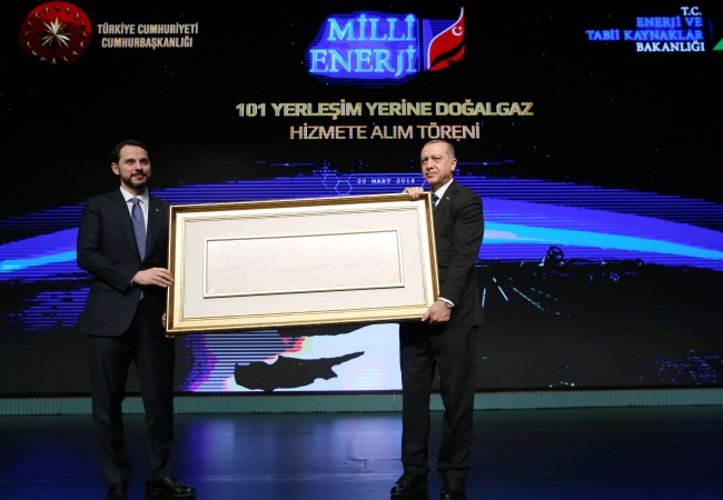 101 yerleşim yerine daha doğalgaz sağlandı