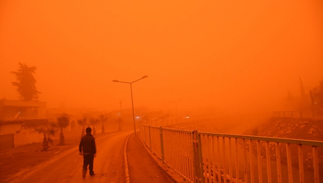 Toz taşınımı Güneydoğu’yu kızıl gezegene çevirdi