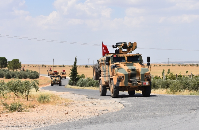 TSK Münbiç'te üçüncü devriye görevini tamamladı