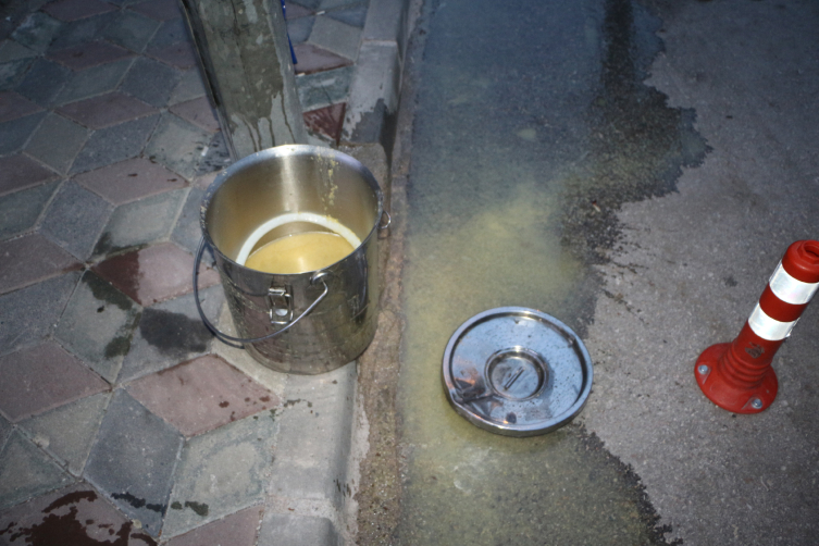 Fünye ile patlatılan kazandan çorba çıktı