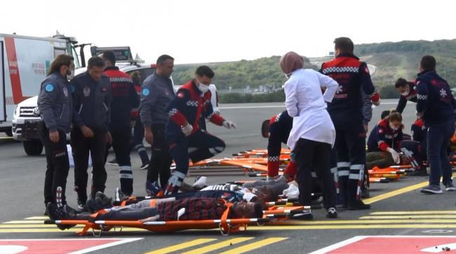 İstanbul Havalimanı'nda acil durum tatbikatı