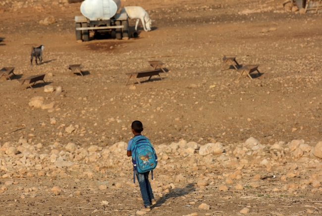 Filistinli çocukların zorlu okul yolculuğu