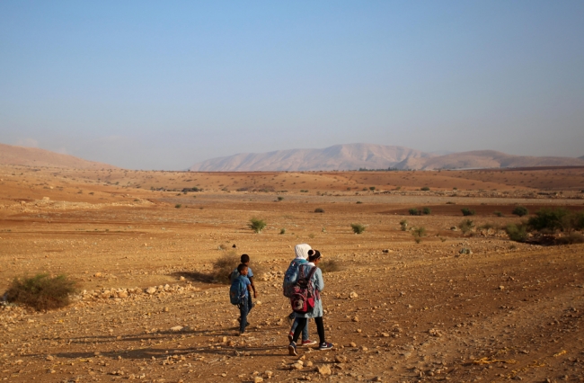 Filistinli çocukların zorlu okul yolculuğu
