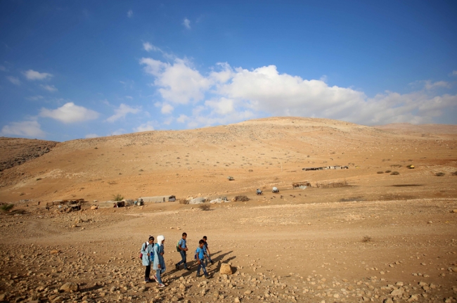 Filistinli çocukların zorlu okul yolculuğu