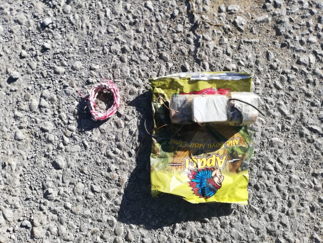 Siirt'te yola tuzaklanan patlayıcı imha edildi
