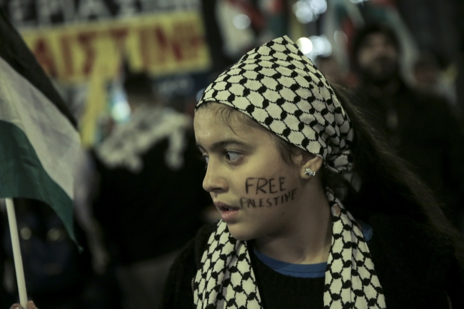 Yunanistan'da ABD'nin Kudüs kararı protesto edildi