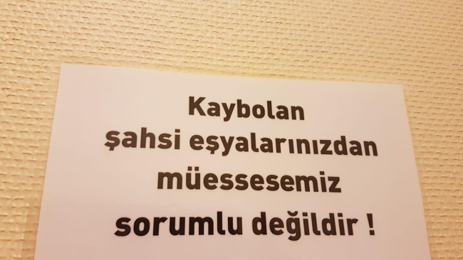 Müesseseler eşyalarınızdan sorumlu mu?