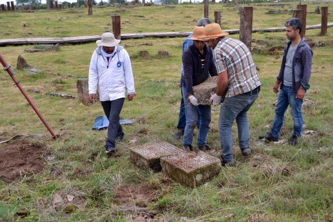 Ahlat Selçuklu Mezarlığı'nda restorasyon çalışmaları başlatıldı