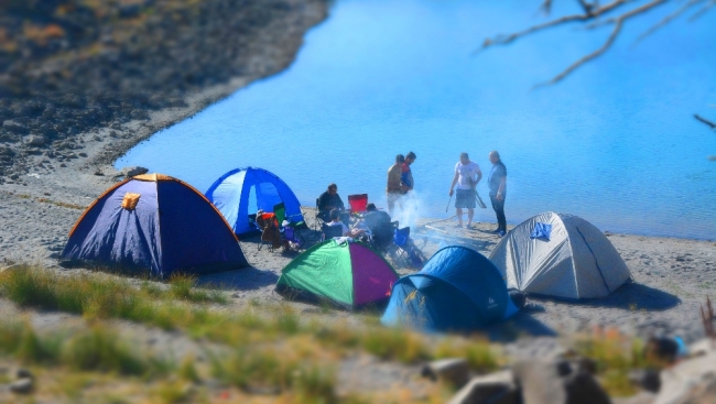 Nemrut Krater Gölü kamp tutkunlarının gözdesi oldu