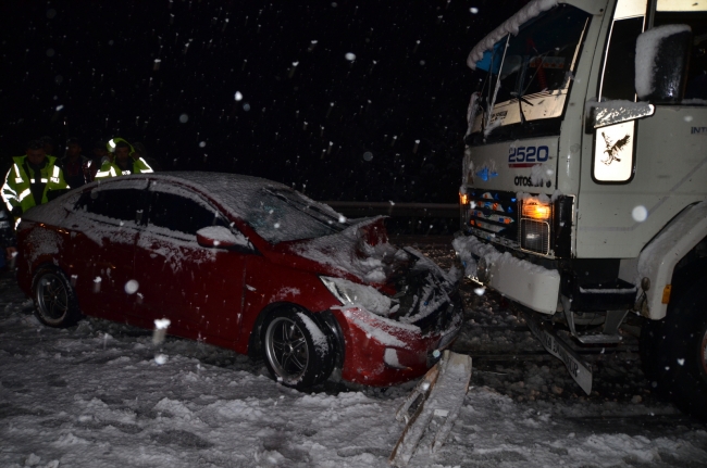Akseki-Seydişehir kara yolunda ulaşıma kar engeli