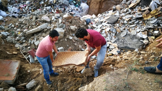 Molozların arasında tarih bulundu