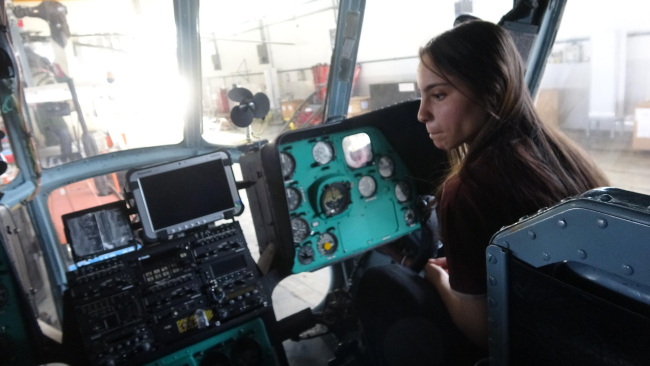 'Dünya Kız Çocukları Günü'nde ilk kez helikoptere bindiler