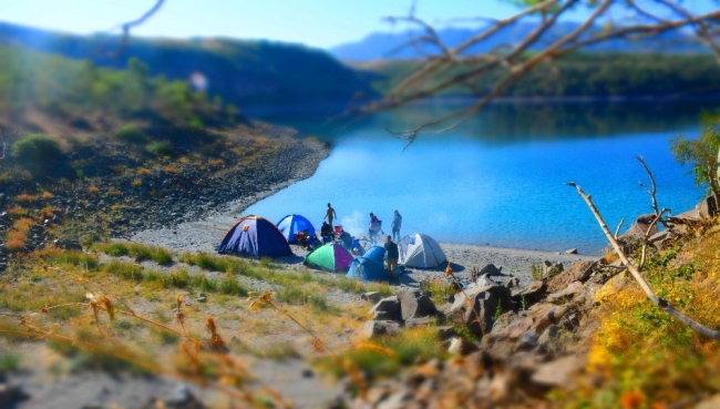 Nemrut Krater Gölü kamp tutkunlarının gözdesi oldu