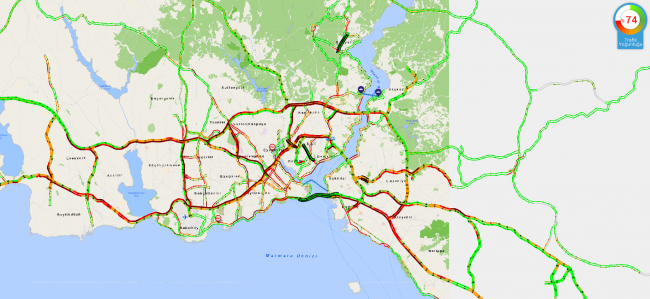 İstanbul'da kısıtlama öncesi trafik yoğunluğu