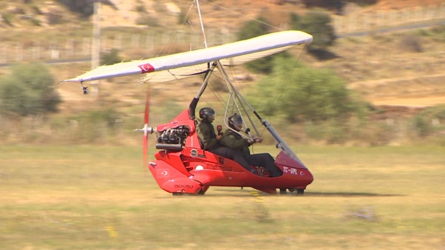 Gökyüzünün motosikleti "Microlight" ile uçuş keyfi