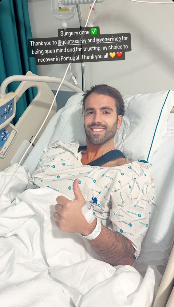 Galatasaray'da Sergio Oliveira ameliyat edildi