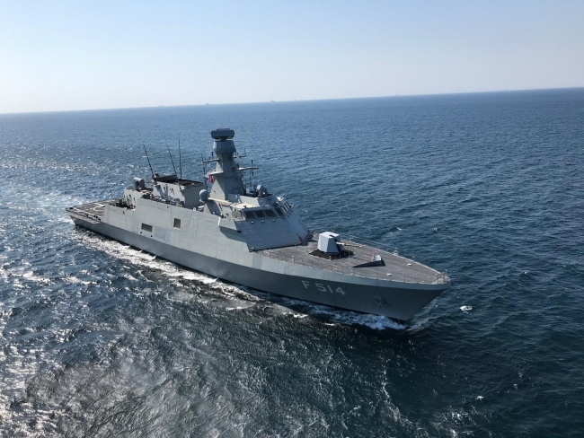 Milli savaş gemisi Kınalıada göreve başladı