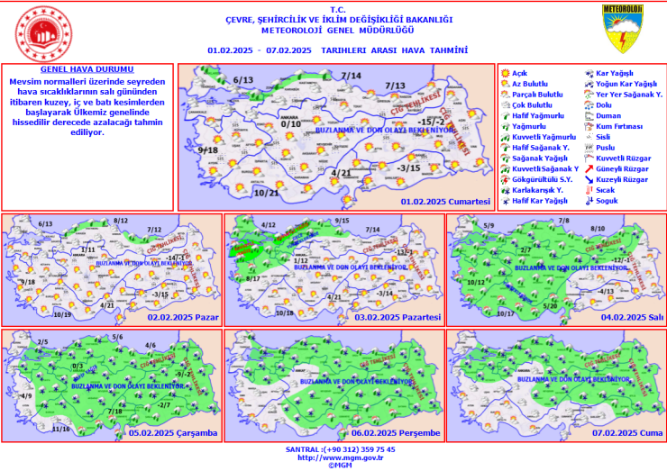 Sıcaklıklar düşüyor, kar geliyor