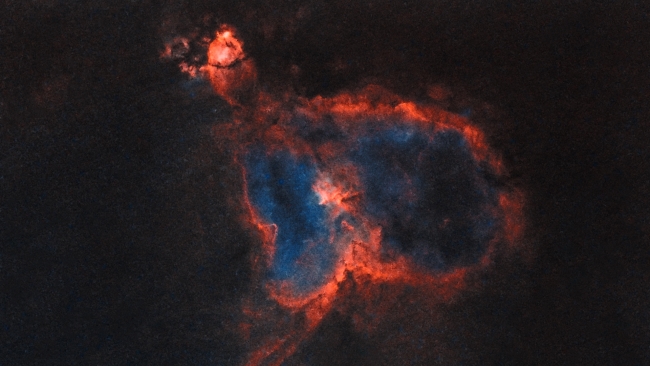 Kalp ve Balık Başı Bulutsuları. Çekim yeri: Isparta Kızıldağ Milli Parkı / Fotoğraf: Mustafa Aydın