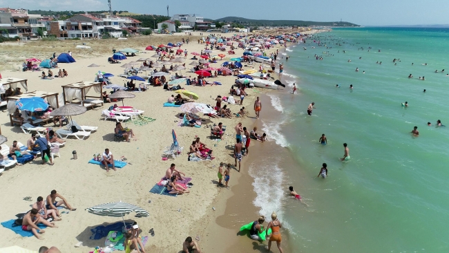 Saros Körfezi'ne tatilci akını